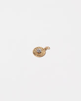 Waffle Charm - with Whipped Cream on light color background.