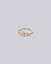Aster Ring - White Diamonds on light color background.