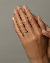 Mini Peak Ring on model.