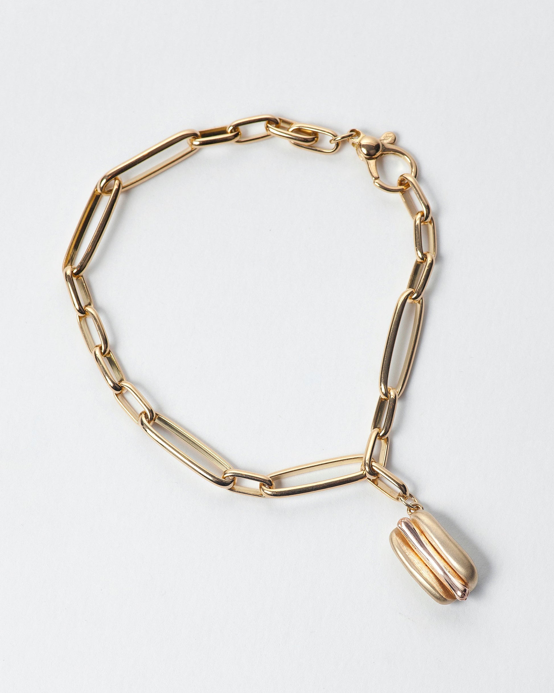 Hotdog Charm on light color background.