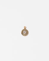 Waffle Charm - with Whipped Cream on light color background.