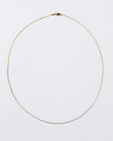 Oval Chain Necklace on light color background.
