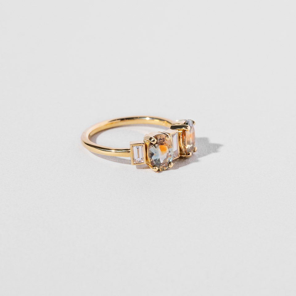 product_details:: Castor & Pollux Ring on light color background.