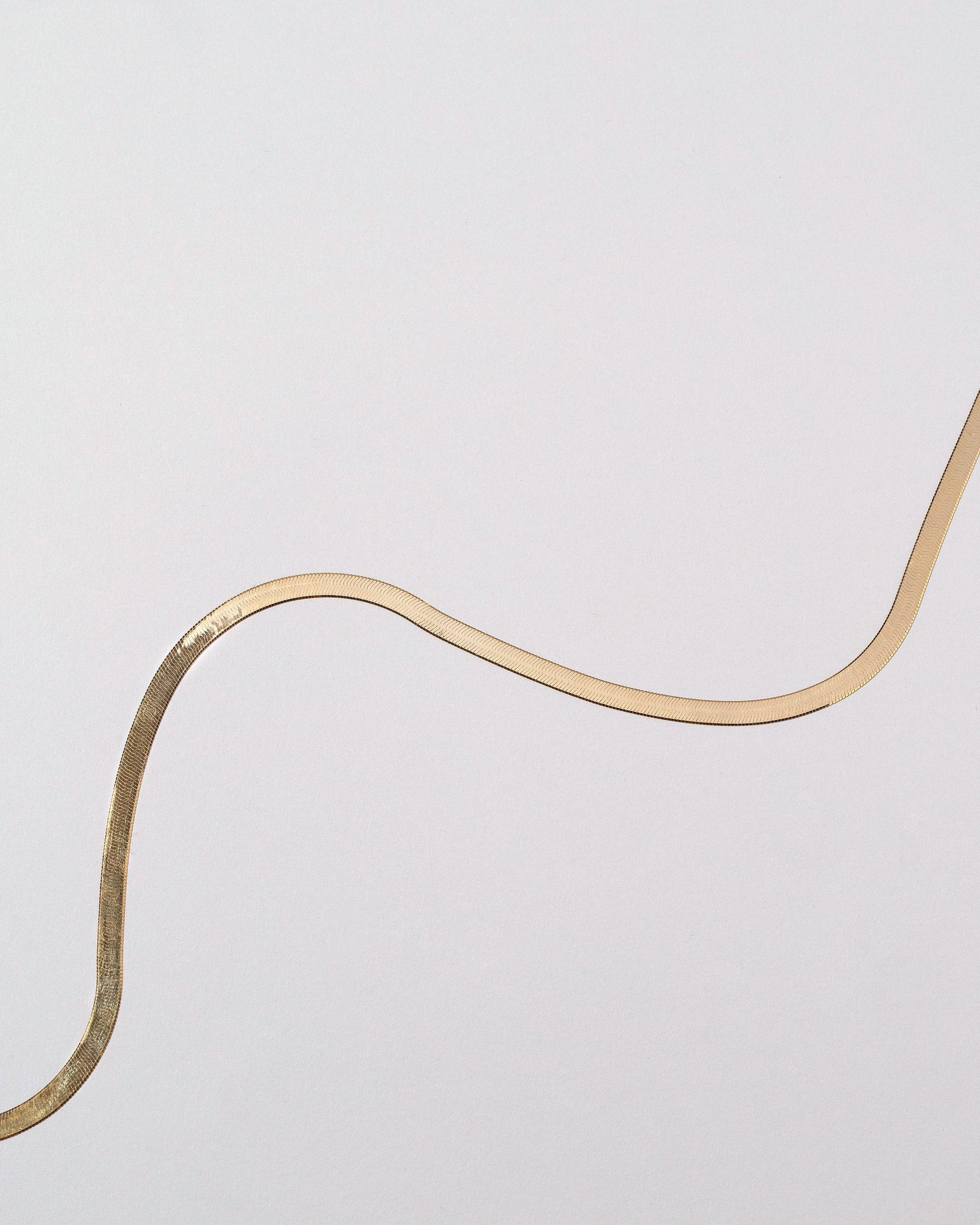 Liquid Chain Necklace - Final Sale on light color background.