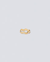 Gold 3mm Ripple Band on light color background.