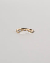 Mini Curve Band - Pavé on light color background.