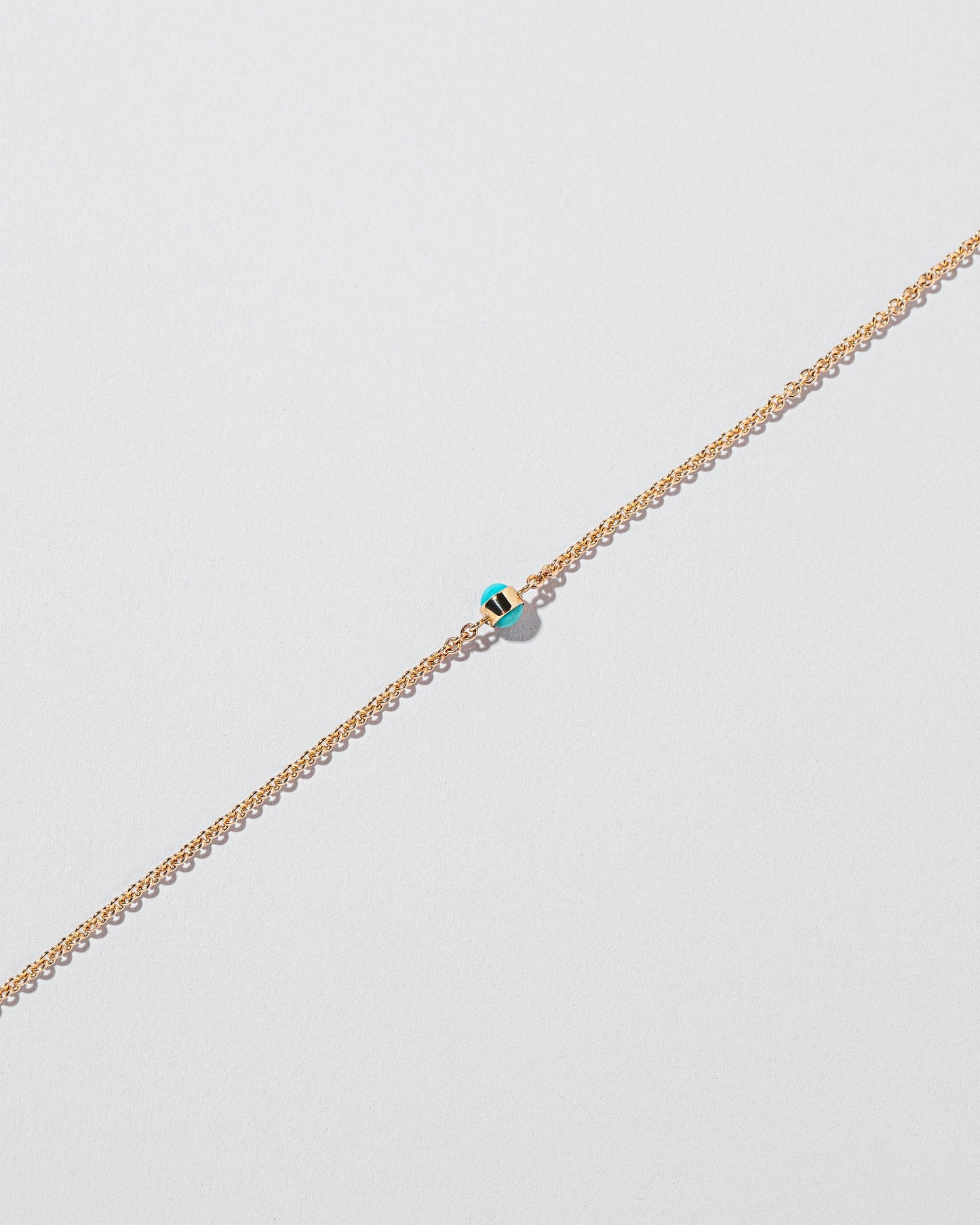 Birthstone Bracelet - One Bezel on light color background.