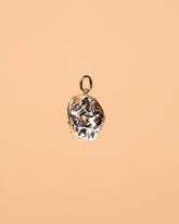Salt Bagel Charm with Cream Cheese - Final Sale on light color background.