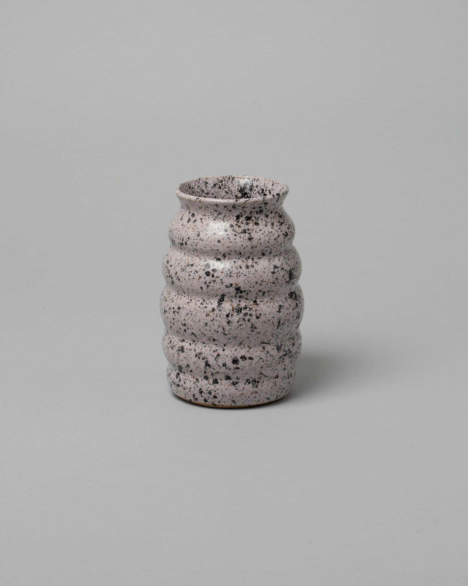 Recreation Center Lavender Wavy Vase on light background