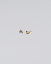 Prodcut photo of Martini Stud Earrings - Blue & Yellow Sapphire on light color background