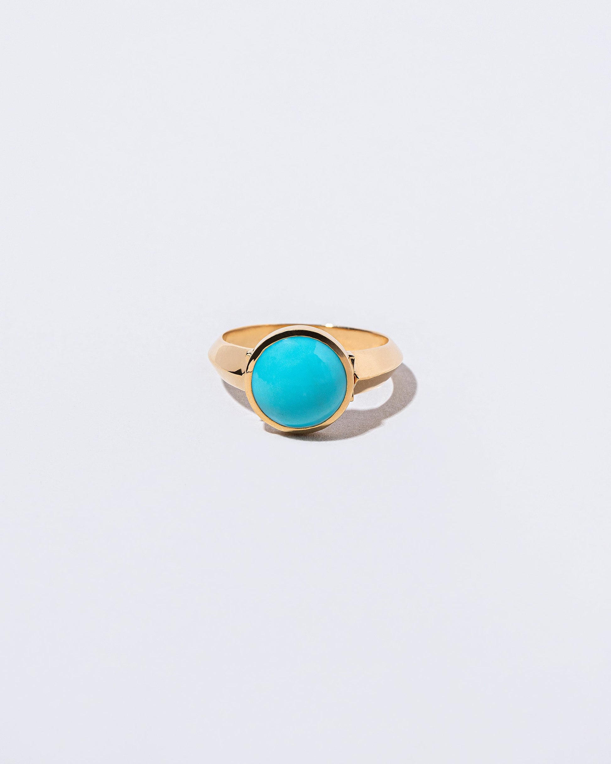 Secret Ring set turquoise on light color background.