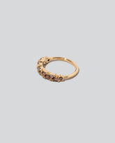 Eleven Trillion Ring - Cognac Diamonds on light color background.