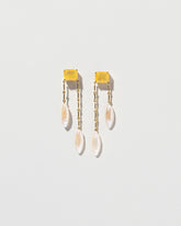 Lattice Earrings on light color background.