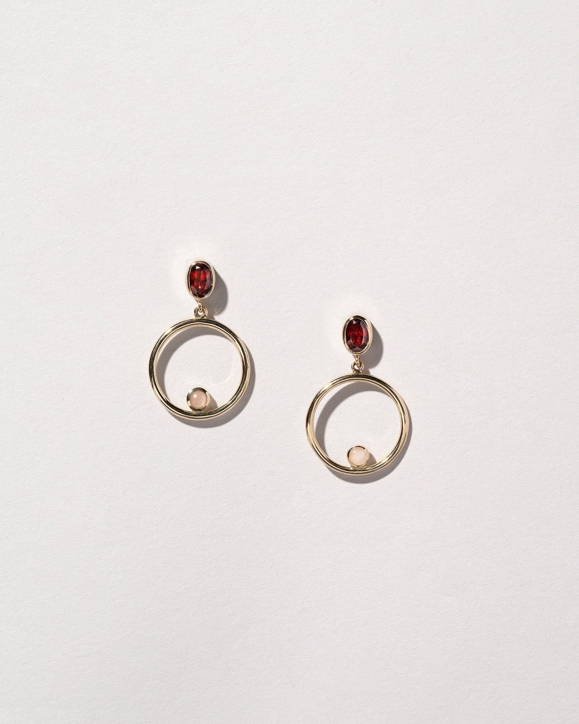 Act 2. Earrings 6 on light color background.