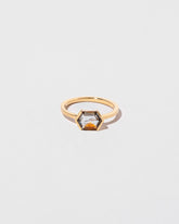 Amber Ring on light color background.