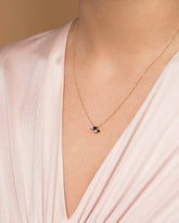 Cosmic Dawn Necklace on model.