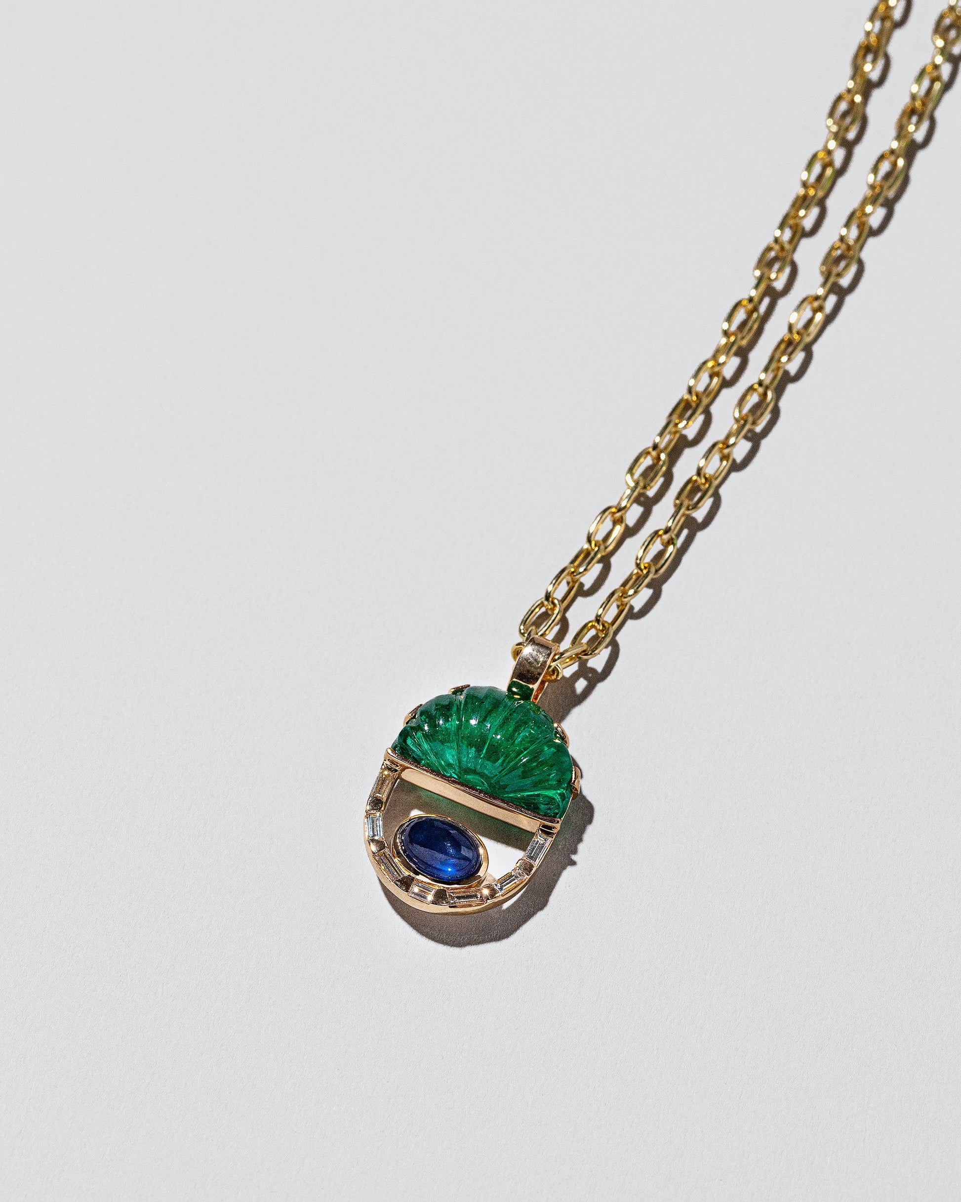 Cosmic Realm Necklace on light color background.