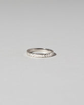 Platinum Etched Infinity Pattern Band on light color background.