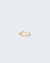 Gold 2mm Ripple Band on light color background.