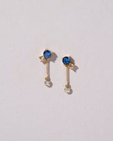 Aster Earrings on light color background.