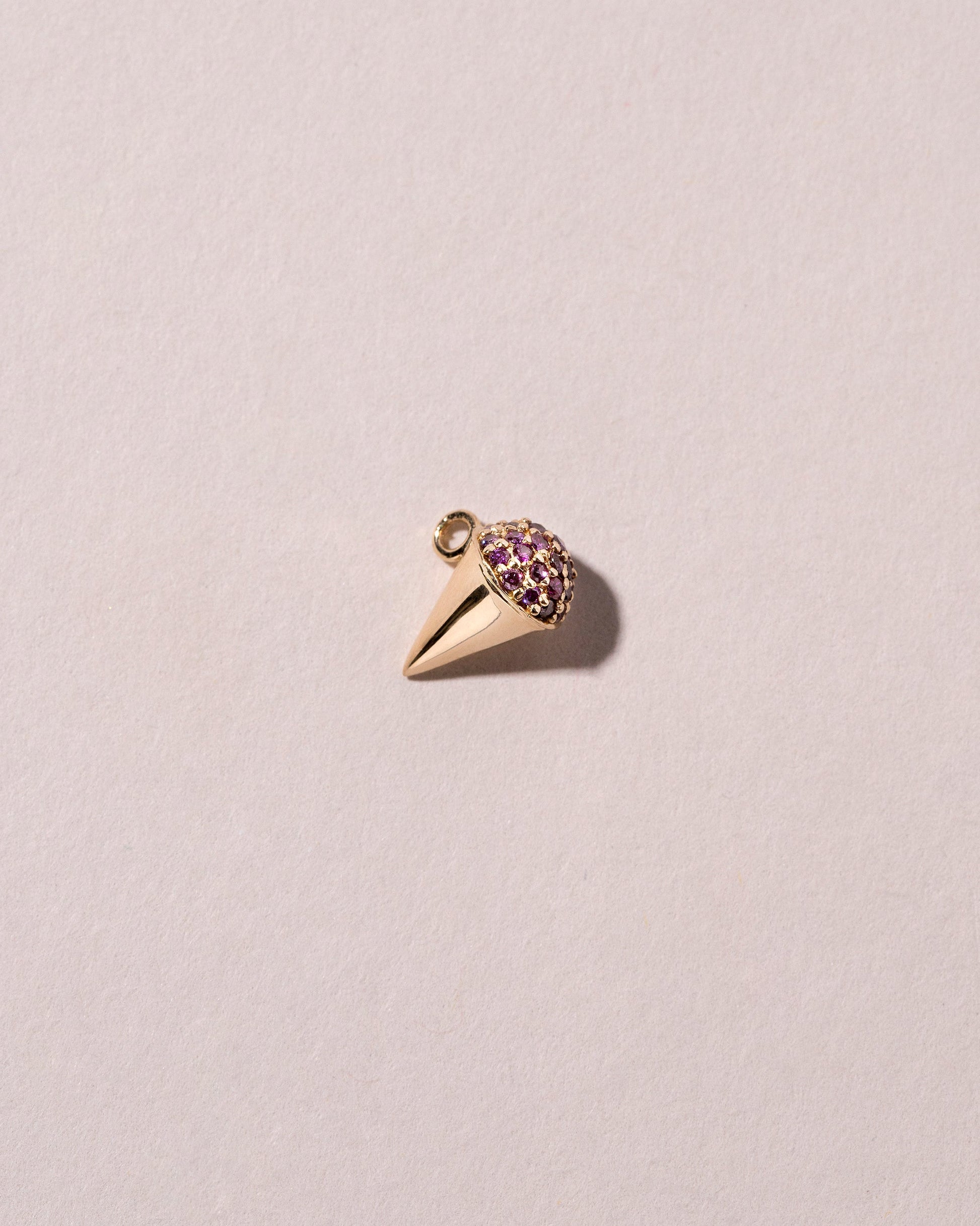 Sno Cone Charm - Sour Grape on light color background.