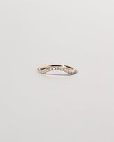 Mini Curve Band - Pavé on light color background.