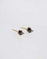 Martini Studs - Black Diamond on light color background.