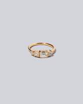 Product photo of the Lyric Ring on light light color background.