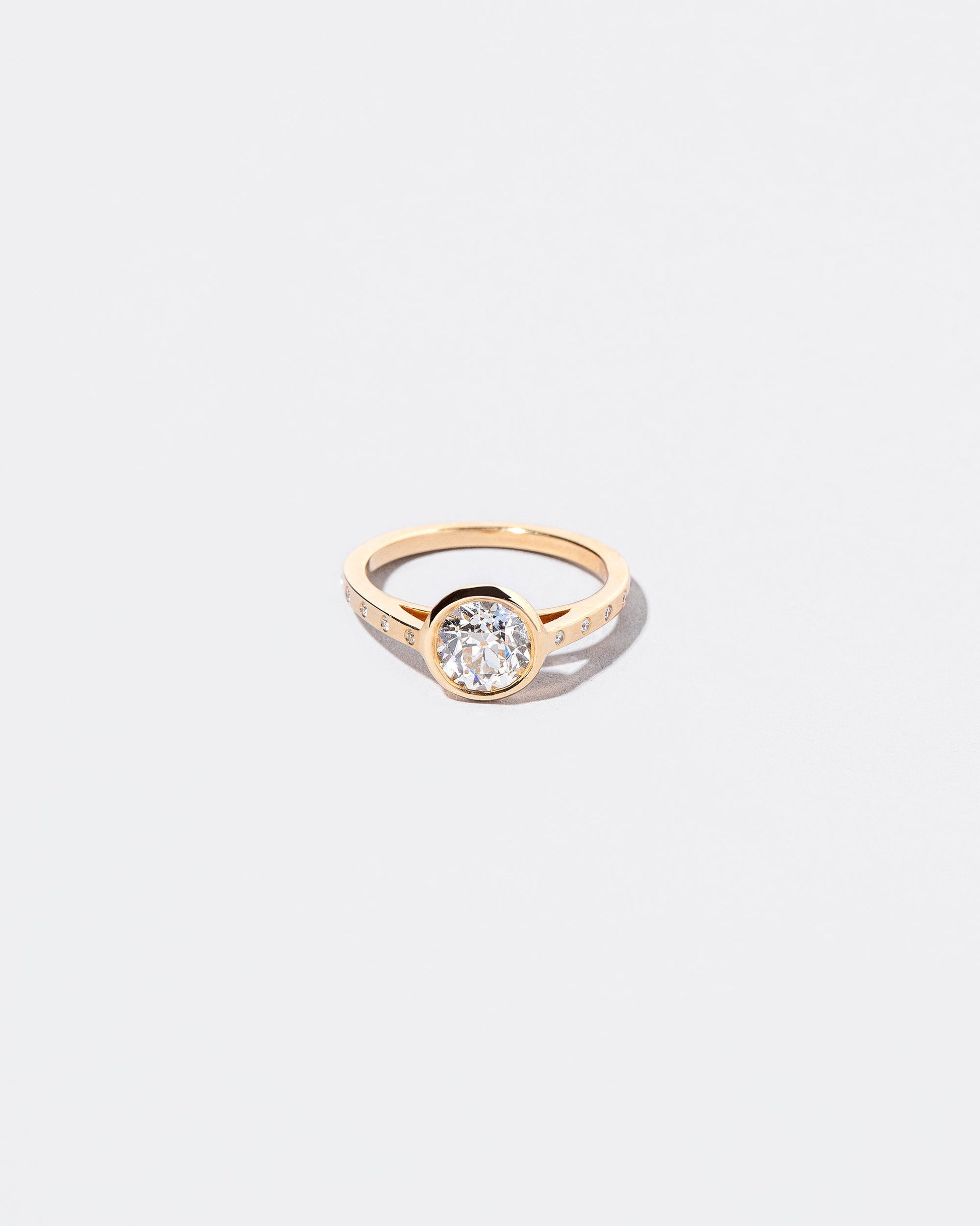  Calatrava Ring - White Diamond on light color background.