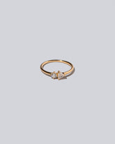 Persephone Ring - White Diamonds on light color background.