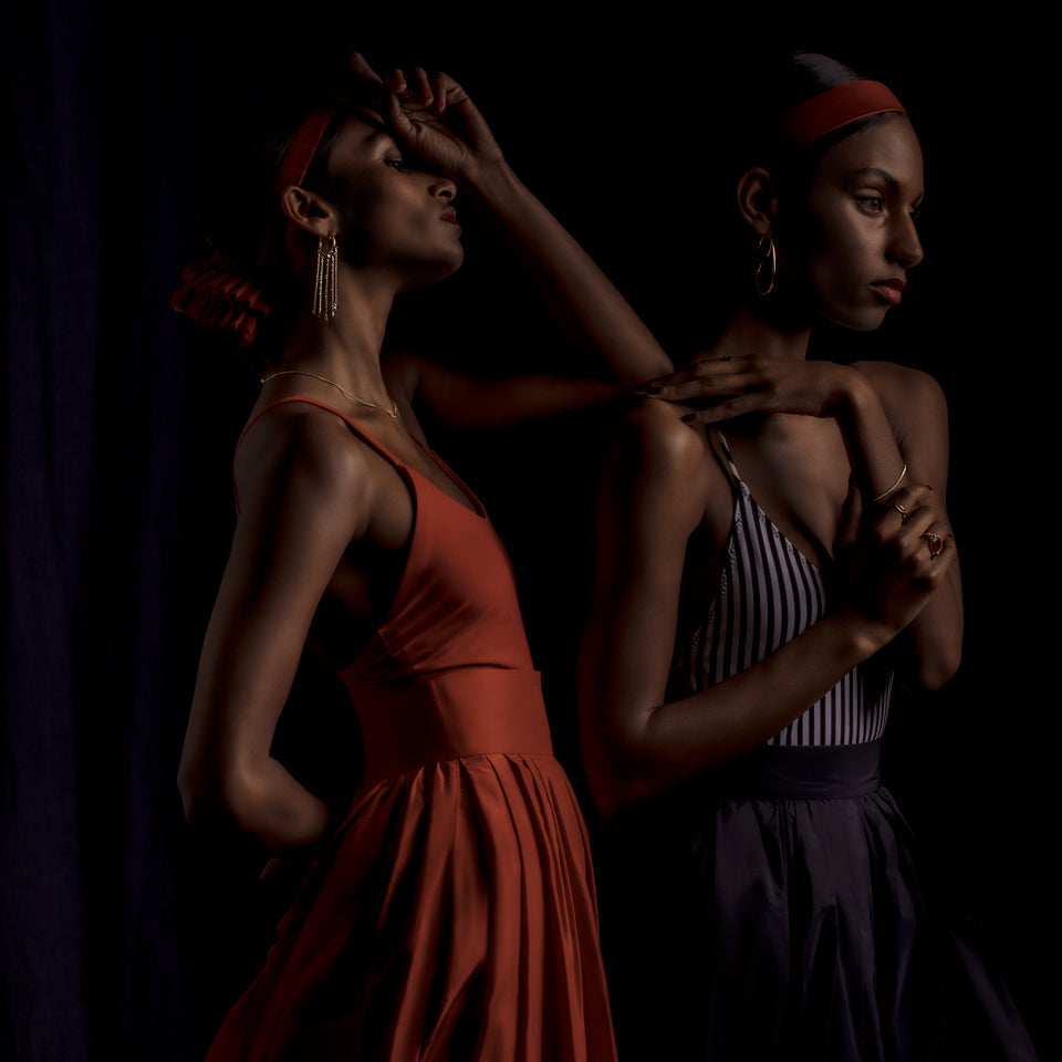 product_details::Snake Egg Hoops on models.