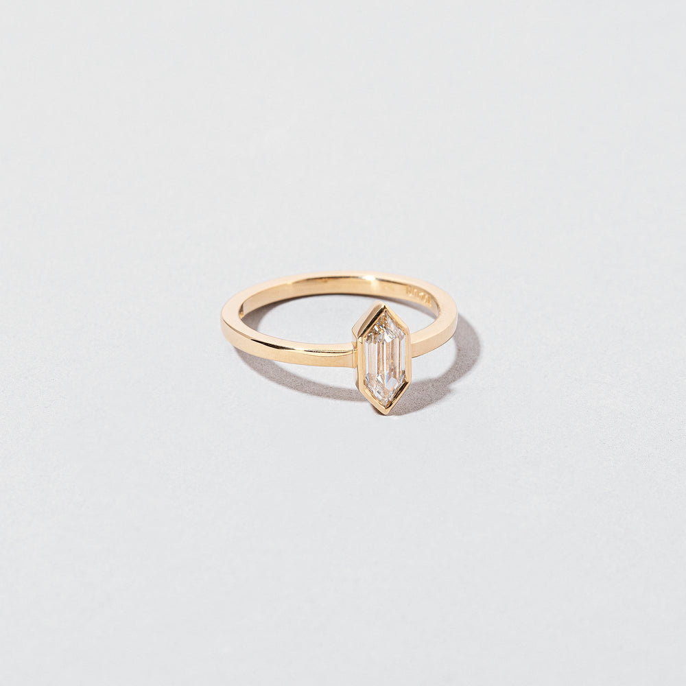 product_details::Closeup details of the Enceladus Ring on light color background.