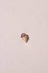 Sno Cone Charm - Blue Raspberry & Blackberry on light color background.