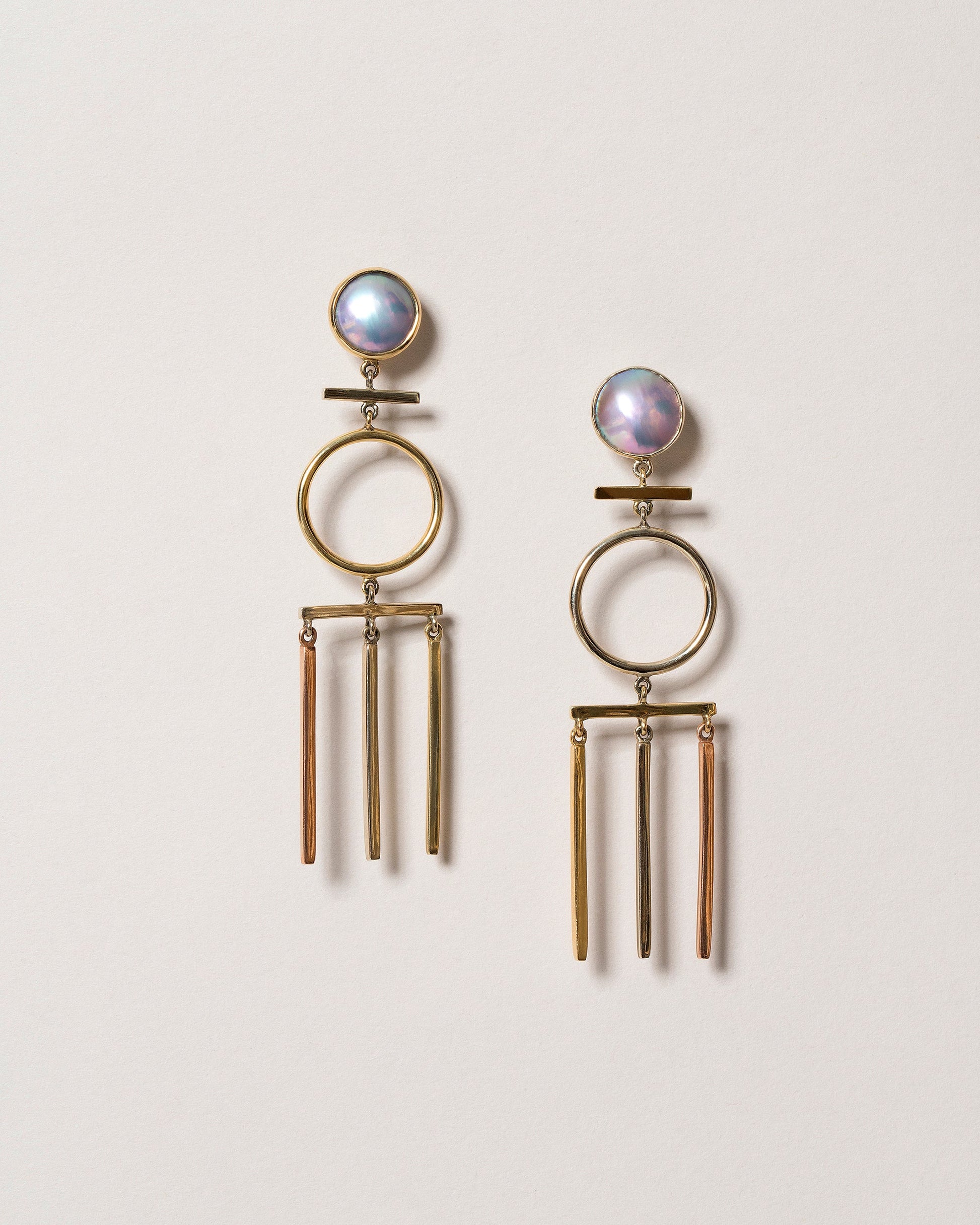  Figure 2. Drop Earrings on light color background.