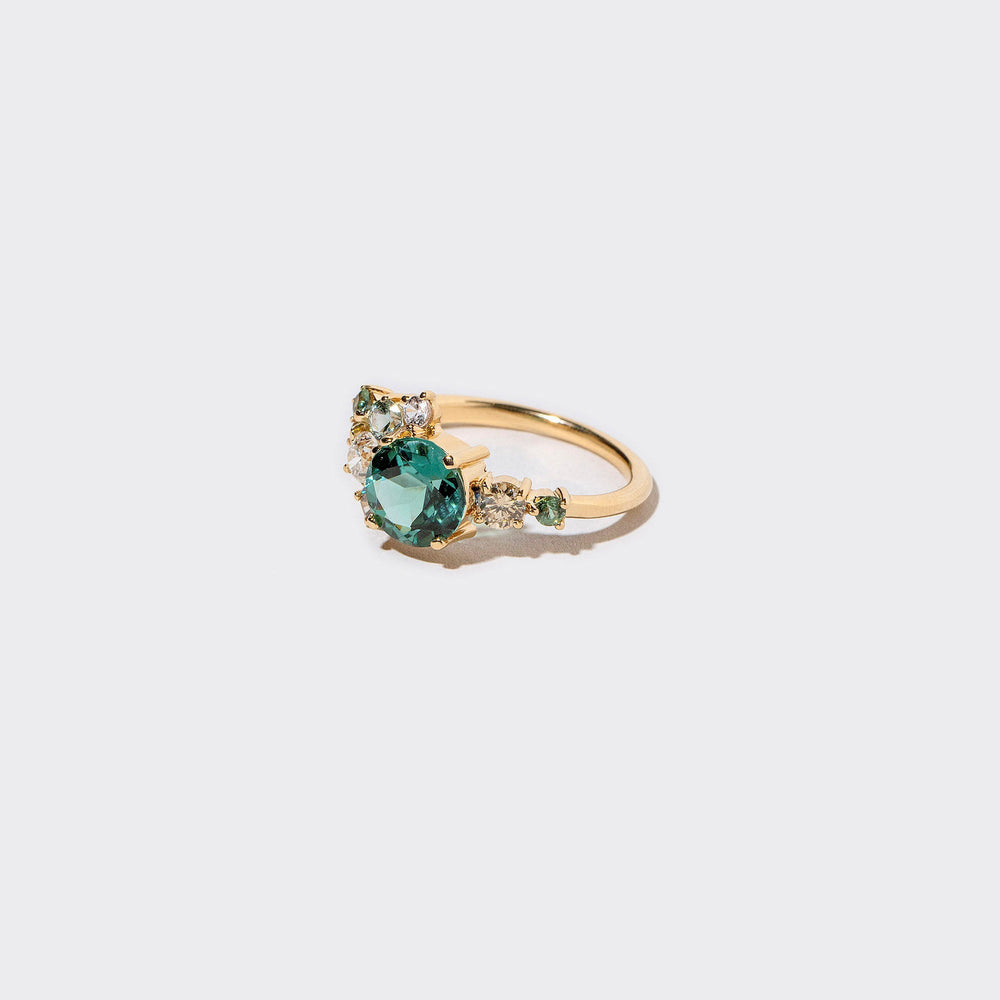 product_details::Vega Ring - Tourmaline on light colored background.