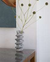 Styled image featuring Soft Skills Ash Twisted Shell Vessel.