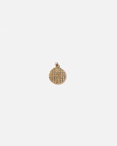 Waffle Charm - Plain on light color background.