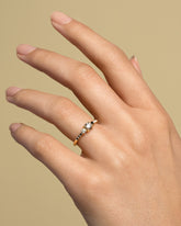 Patira Ring - Champagne Diamond on model.