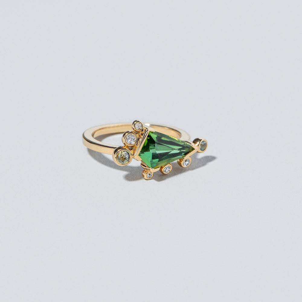 product_details::Faith Healer Ring on light colored background.