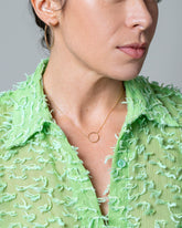 Sunbow Necklace on model.