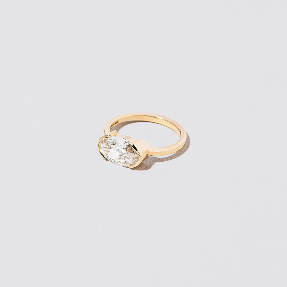 product_details::Closeup details of the Basis Ring on light color background.