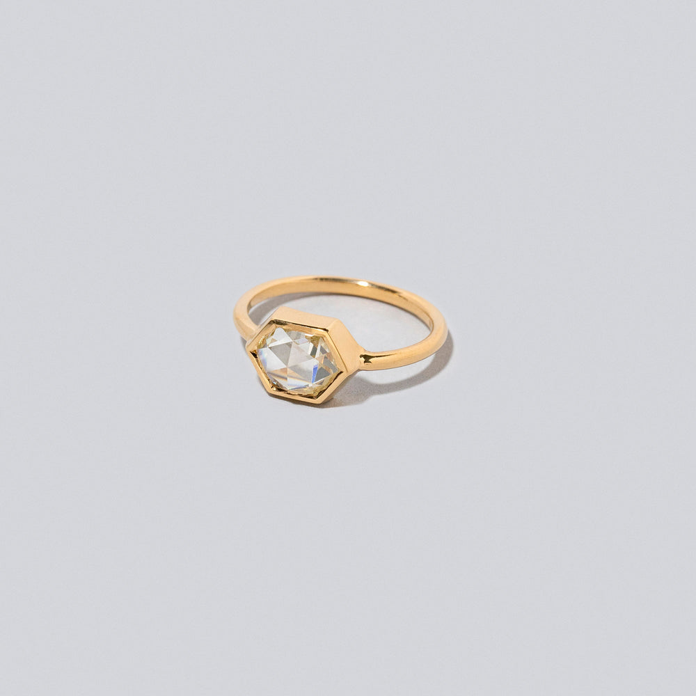 product_details::Closeup details of the Meadow Ring on light color background.