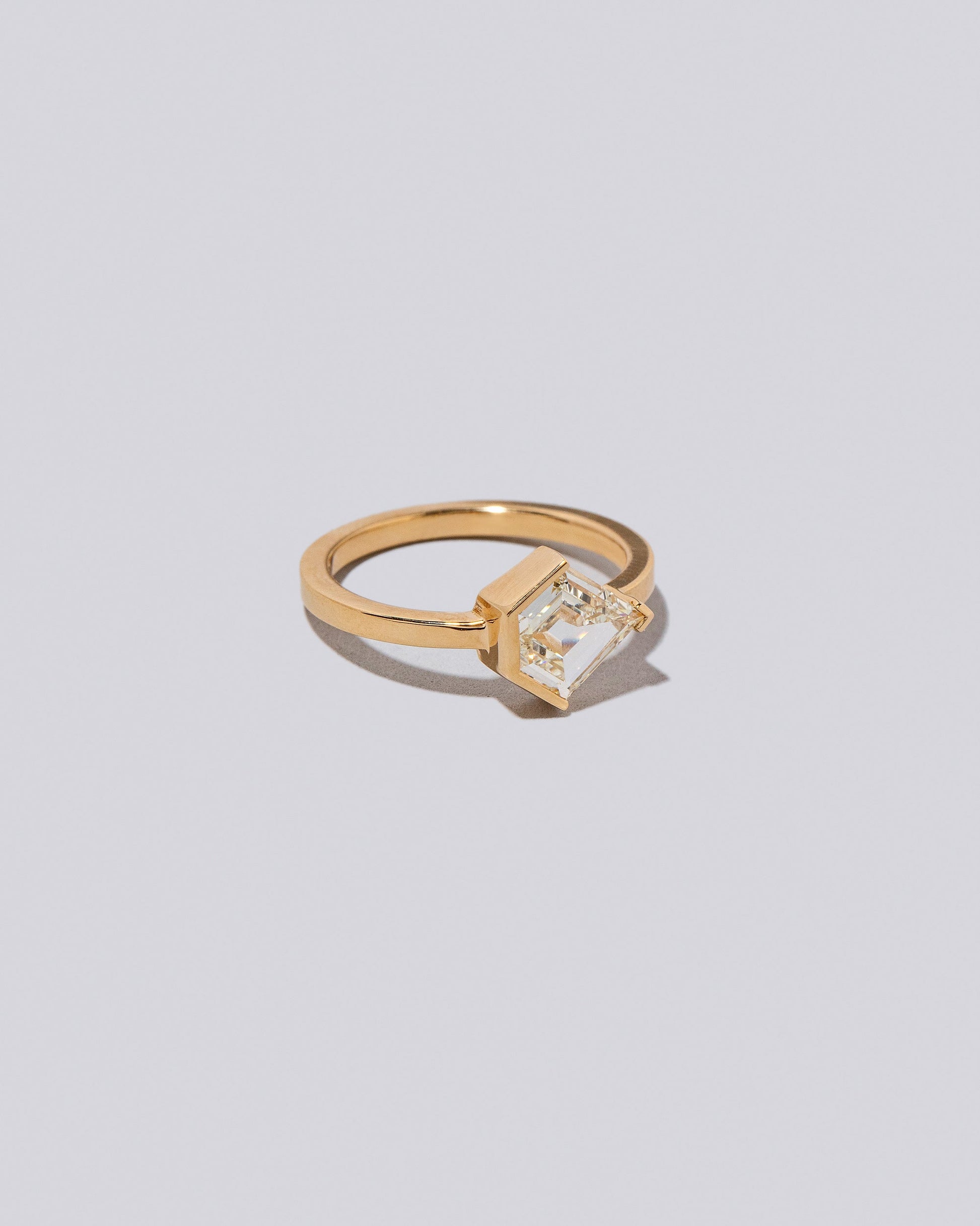View from the side of the Sonata Ring on light color background.