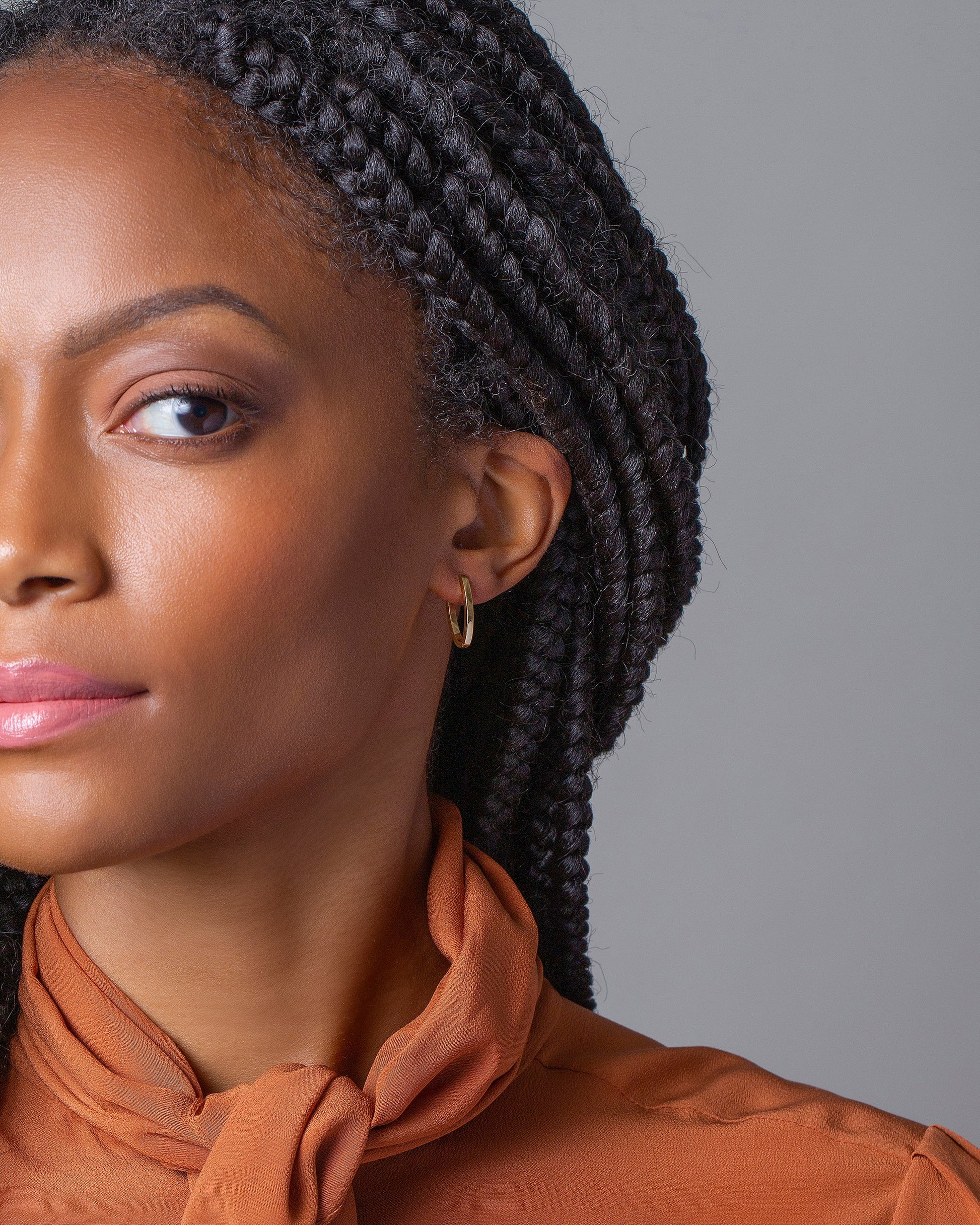 Tiny Loop Hoops on model.