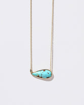 Sky Necklace on light color background.