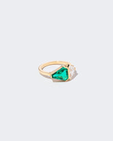 Dualistic Symbols Ring on light color background.
