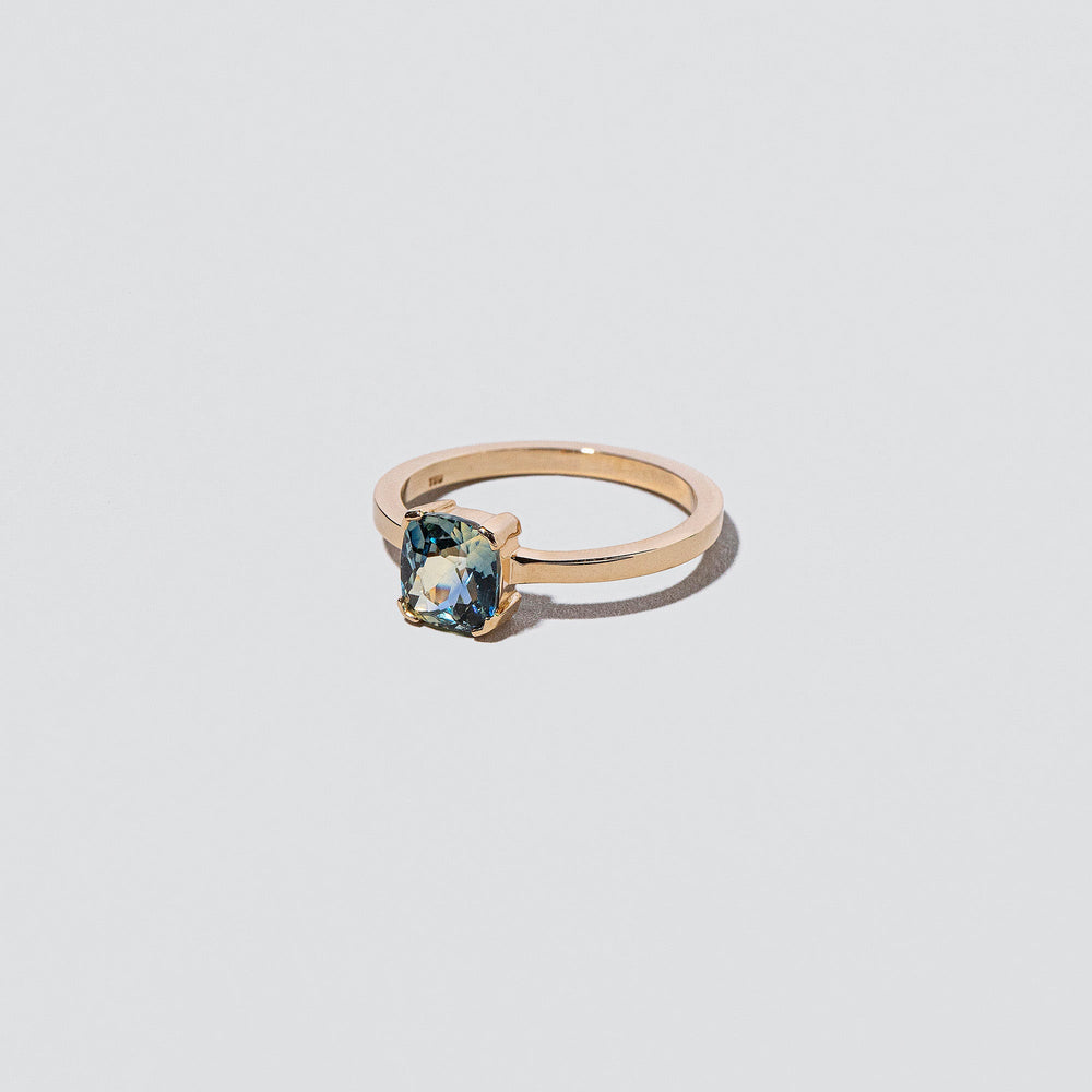 product_details::Closeup details of the Fox Ring on light color background.