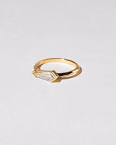 View from the side of the Lacerta Ring on light color background.