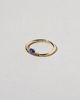 Stacked Ring - Sapphire & Ant Hill Garnet on light color background.