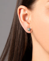 Sky Earrings worn on model